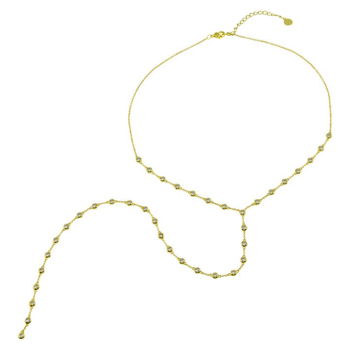 Borda de Diamante Lariat por atacado de JTG Jewelry