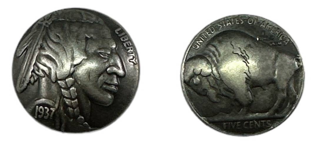 Rustic Iron Store - Wholesale Knob/Pull - Buffalo Nickel Tack2