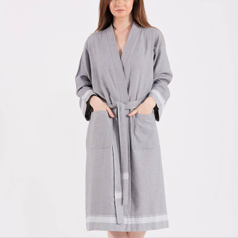 Cotton and Olive – Großhandel Bademantel – Unisex – Unisex-Bademantel aus Tuana aus Baumwolle Hammam6