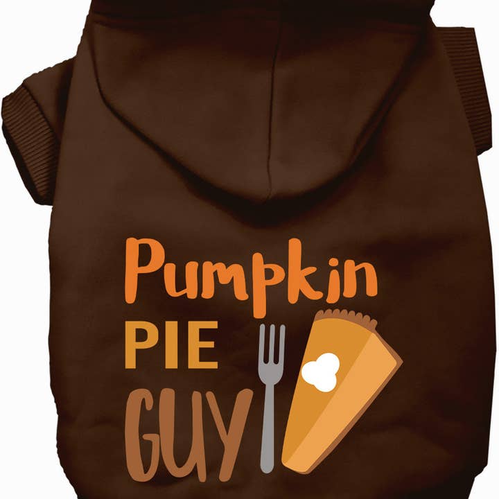 Pumpkin Pie Guy Pet Hoodie for wholesale by As You Wish Apparel