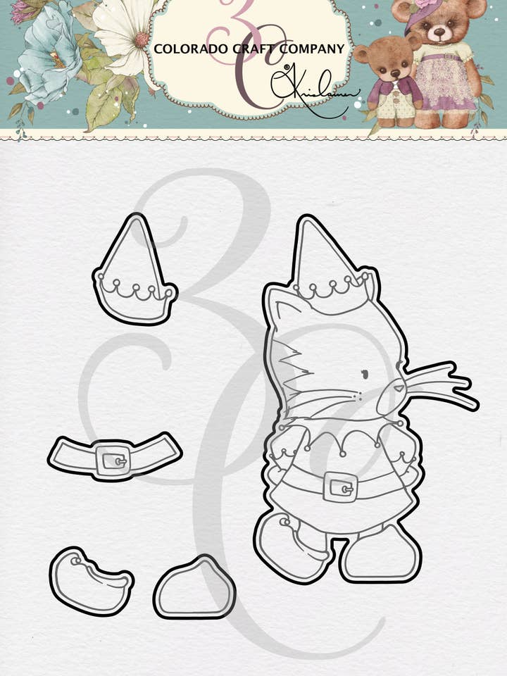 KL909-D Kris Lauren ~ L'elfe le plus mignon meurt pour la vente par Colorado Craft Company