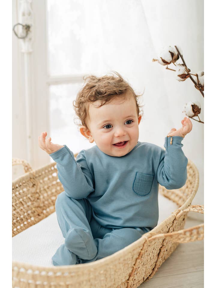 Minhon - Wholesale Jumpsuit - Baby - TRENDY ORGANIC babygrow with pocket