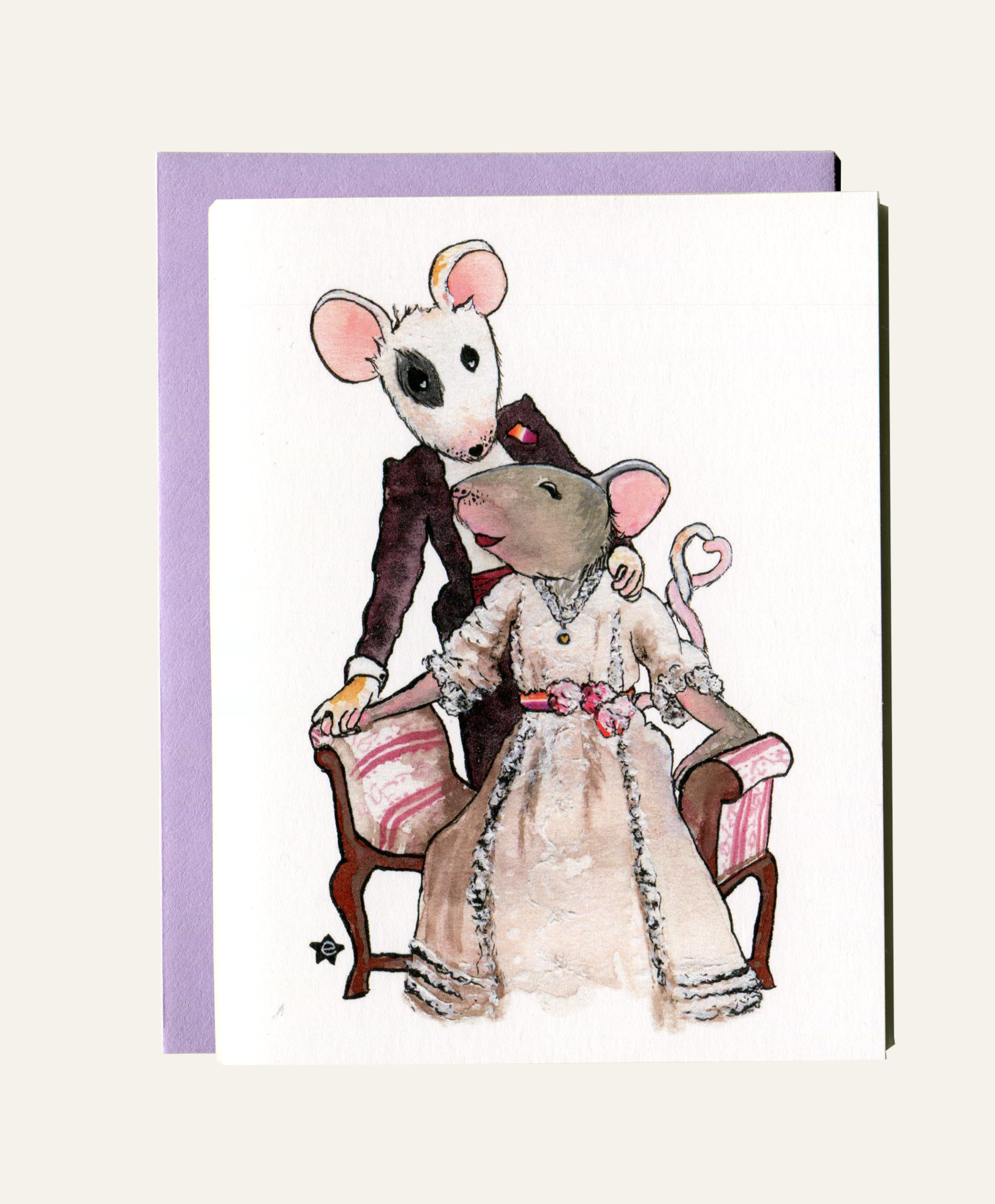 Darling Illustrations - Wholesale Love Card - You're Better Than Cheese - Mouse Notecard5