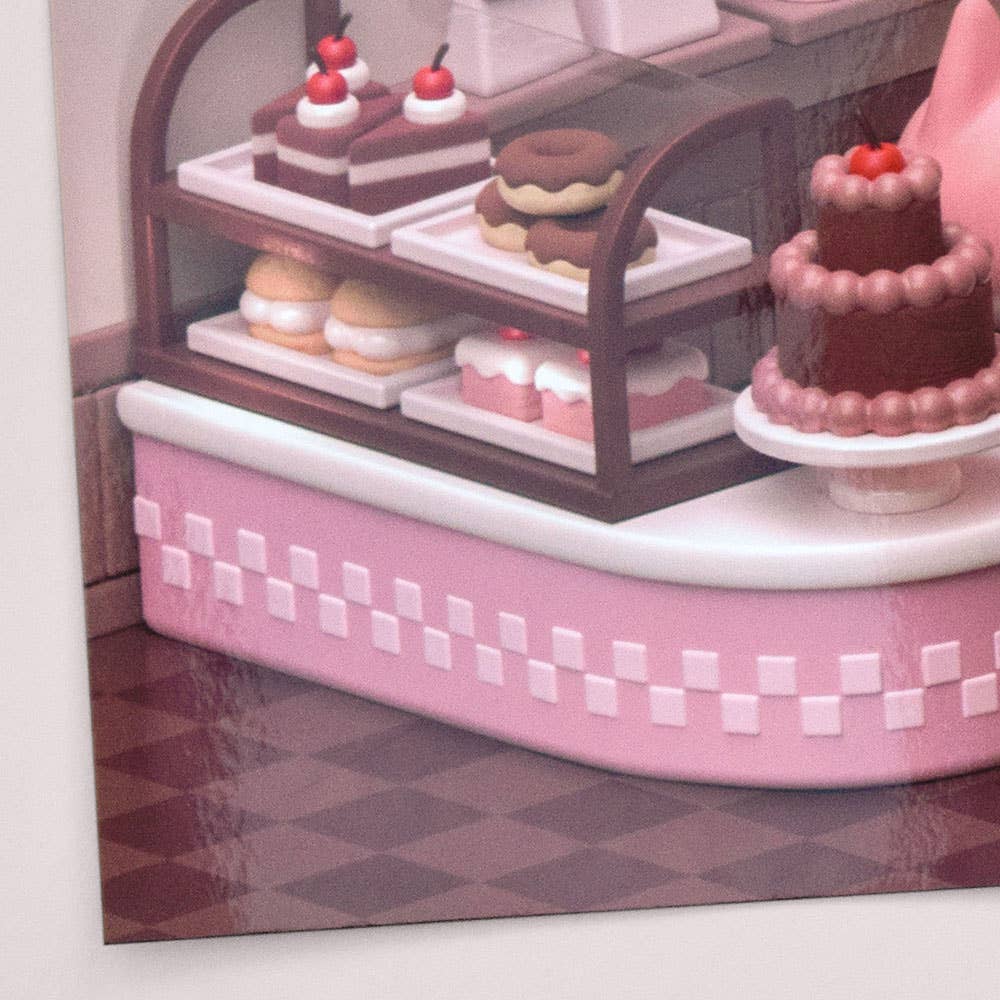 Canofdanchan Shop - Wholesale Art Print - Chocolate Pastry and Cakes Bakery Print1