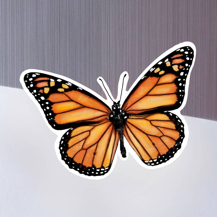 Monarch Butterfly Vinyl Magnet for wholesale by blonde birdie