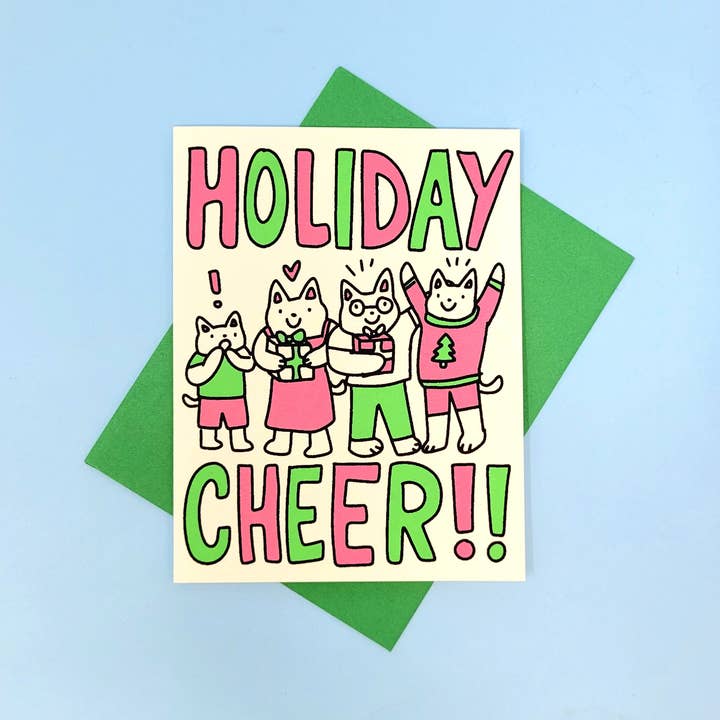 Holiday Cheer! Holiday Holiday Greeting Card for wholesale by Secret Planet