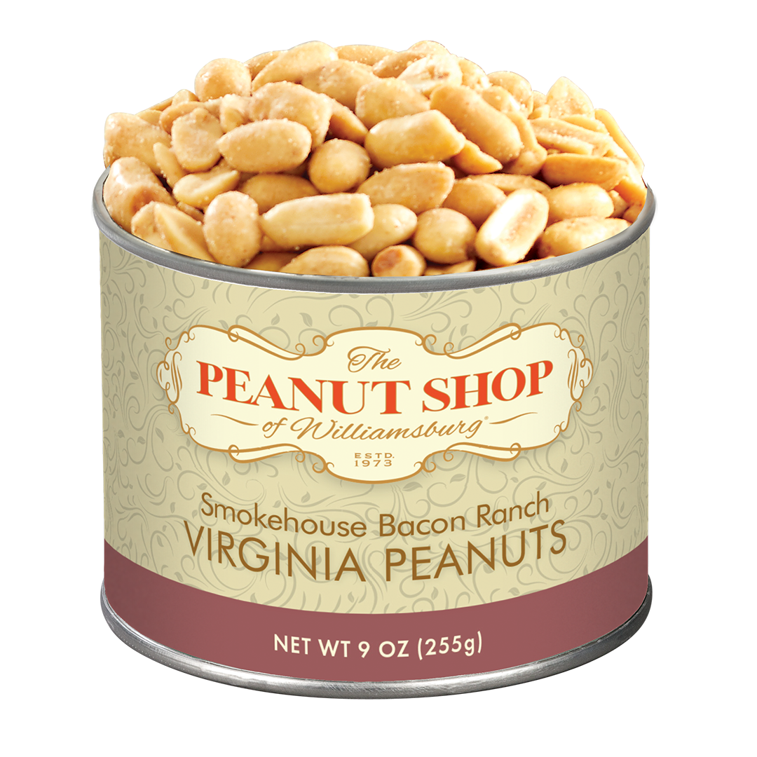 The Peanut Shop of Williamsburg - Wholesale Nuts - 9 oz. Smokehouse Bacon Ranch Peanuts0