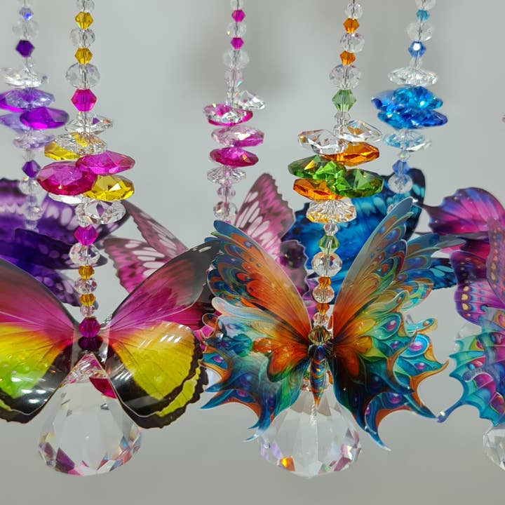 Gifts N Crystals - Wholesale Suncatcher - Butterfly Suncatcher gifts, medium size diamond crystals 6