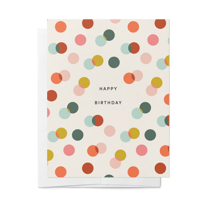 Confetti Birthday Card for wholesale by Asteria Studio