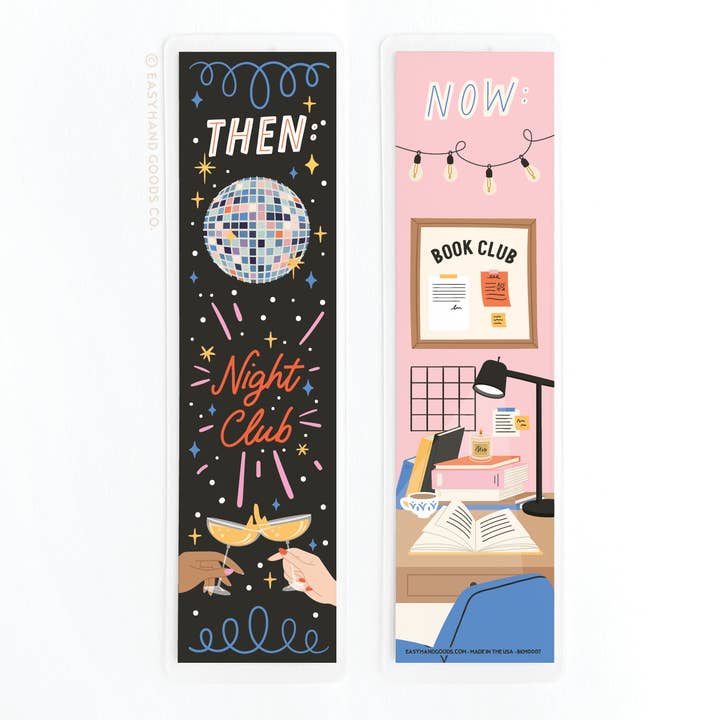 Klubber Før og Nu Lamineret Bogmærke for engroshandel hos Easyhand Goods – formerly Onderkast