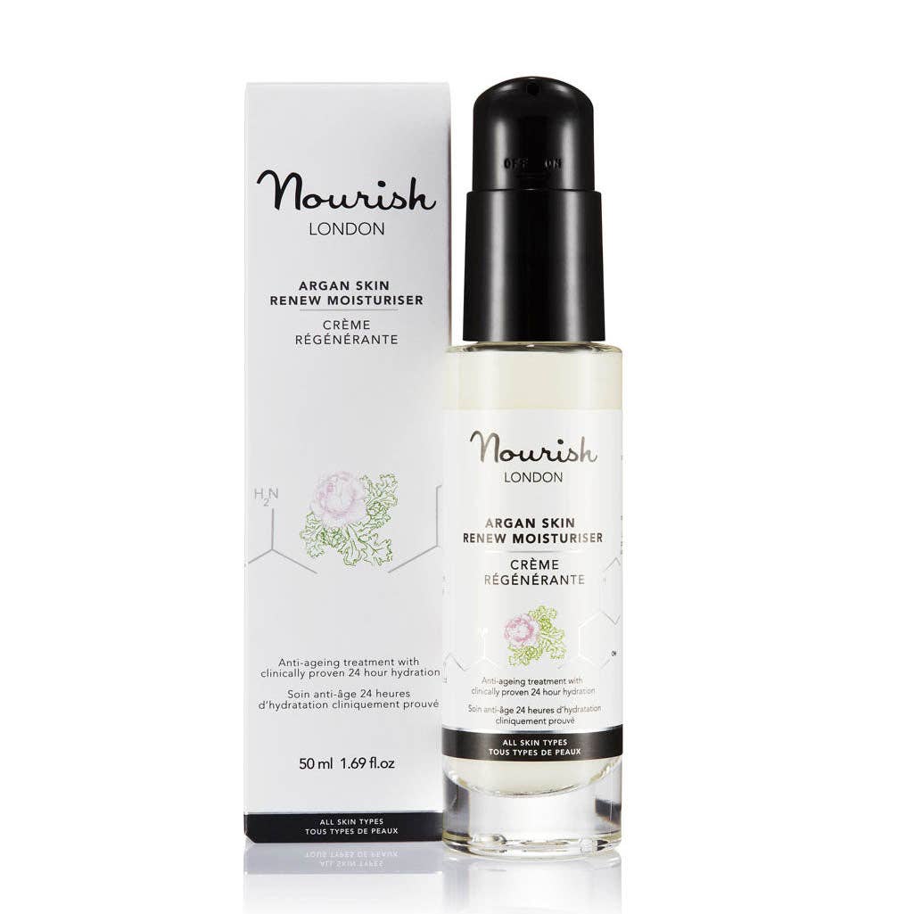 NOURISH LONDON – wholesale Anti-aging moisturiser – Argan Skin Renew Anti-Ageing Moisturiser2