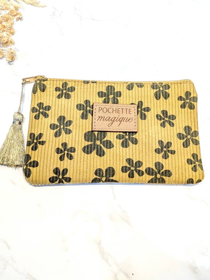 "Magic pouch" pouches, 16x10cm flower for wholesale by LOLO & YAYA