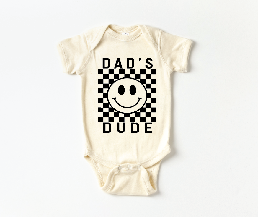 SBG Co. - Wholesale Bodysuit (Non-Footed) - Baby - Dad's Dude Checkered Onesie1
