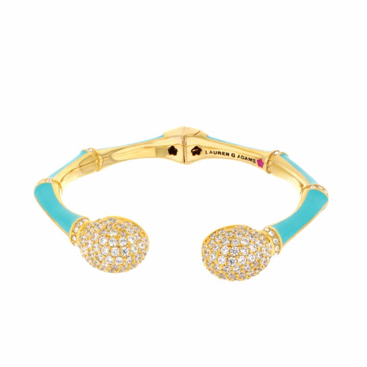Bamboo Pave Bangle for wholesale by Lauren G Adams