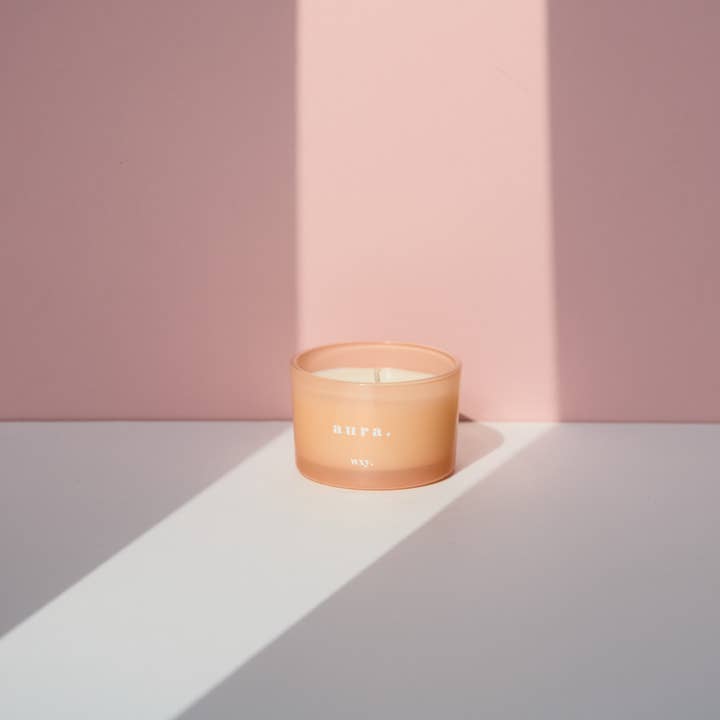 wxy. - Wholesale Jar/Filled Candle - Aura 3oz Candle - White Woods + Amber