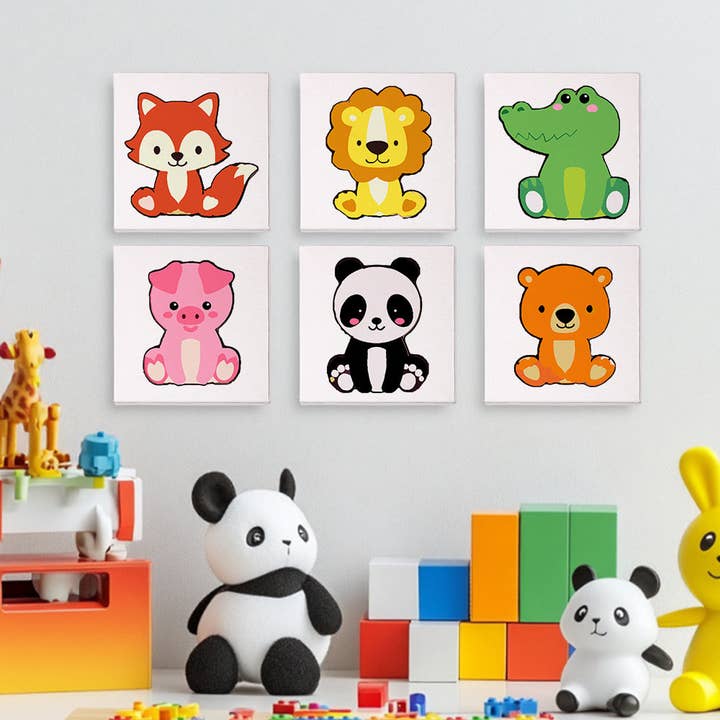 Nature’s Companions 6 Pack Mini Paint by Numbers Kit for wholesale by Paint Your Numbers