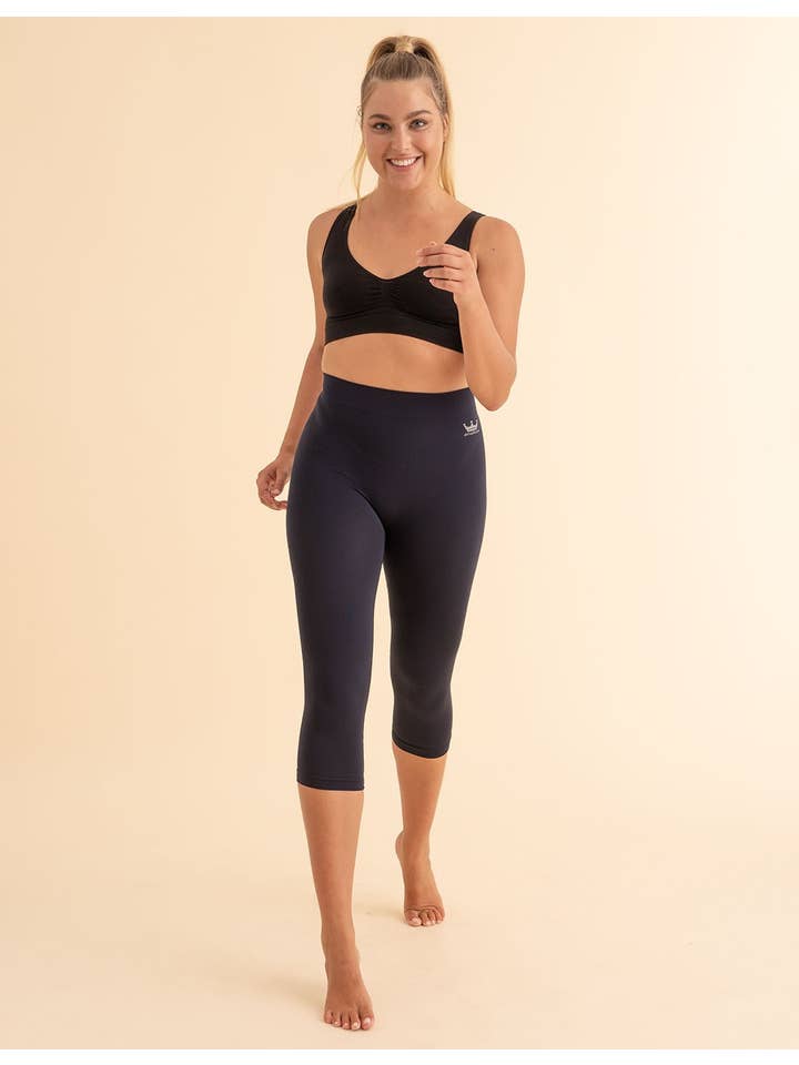 Anaissa - Wholesale Athletic/Lounge Leggings - Women's - Pack-2 Capri Push Up Leggings 160 den FIR Technology Lena2