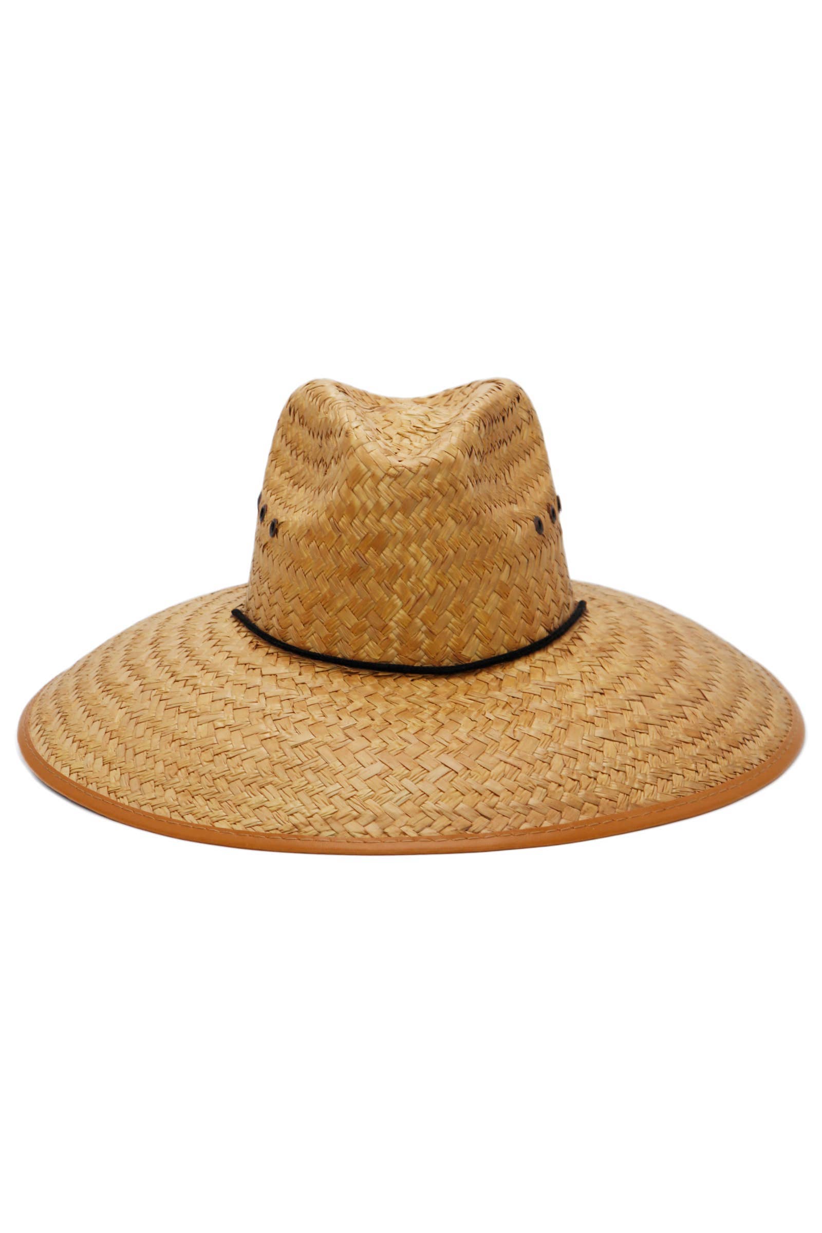 Cap Zone – Engroshandel Stråhat – unisex – Tycoon Eyelet Vegansk Læder Strå Livredderhat8