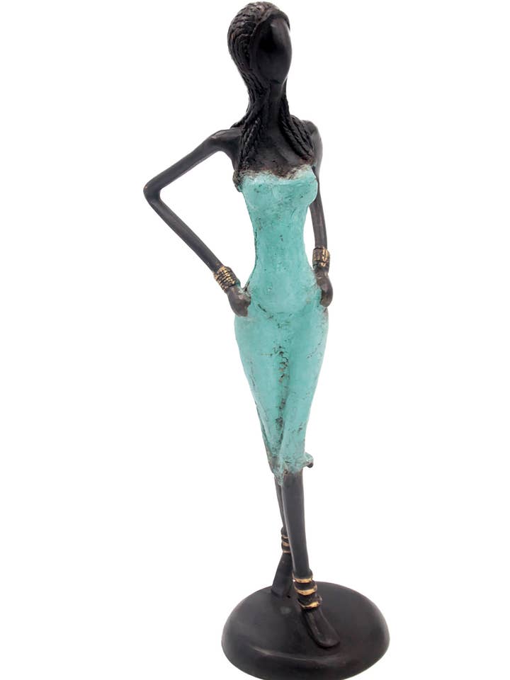 Bronze 40 cm Türkis Nr. 4 für den Großhandel von Lafi Bala