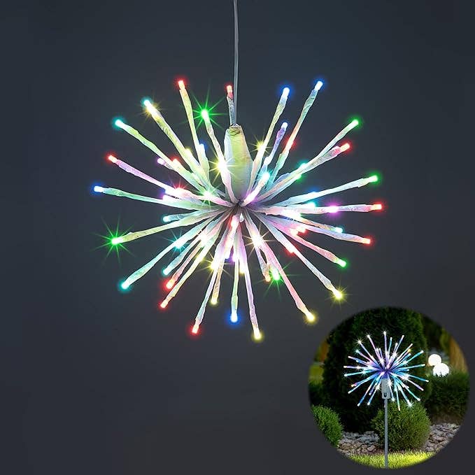 LIGHTSHARE - Wholesale Outdoor/Lawn Light - Starburst Light Lighted Ball LED Firework Lights White Twink34