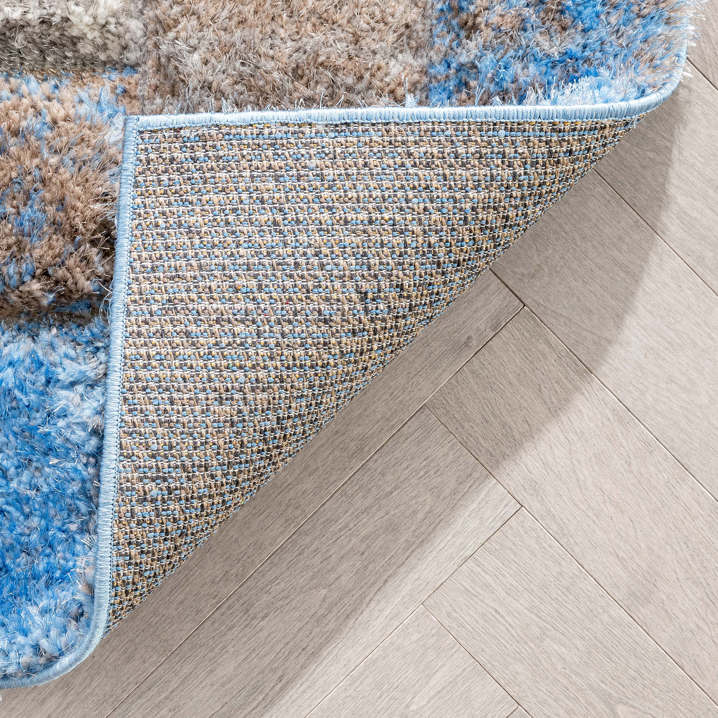 Well Woven - Wholesale Area Rug - Kenzo Retro Geometric Pattern 3D Textured Shag Grey Light4