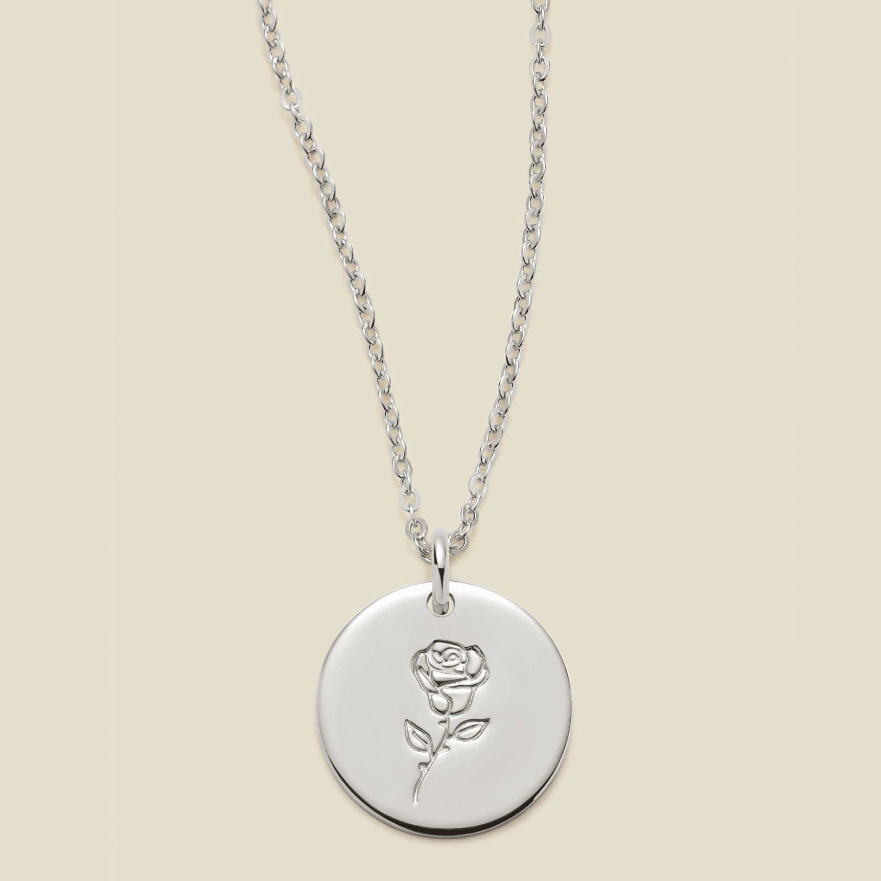 Made By Mary - Wholesale Pendant/Charm Necklace - Birth Flower Necklace - 1/2"15