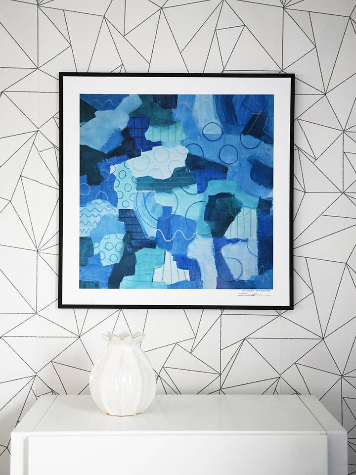 Poster firmato blue heaven, 50 x 50 cm per la vendita all'ingrosso da parte di Sofie Sjöström Design