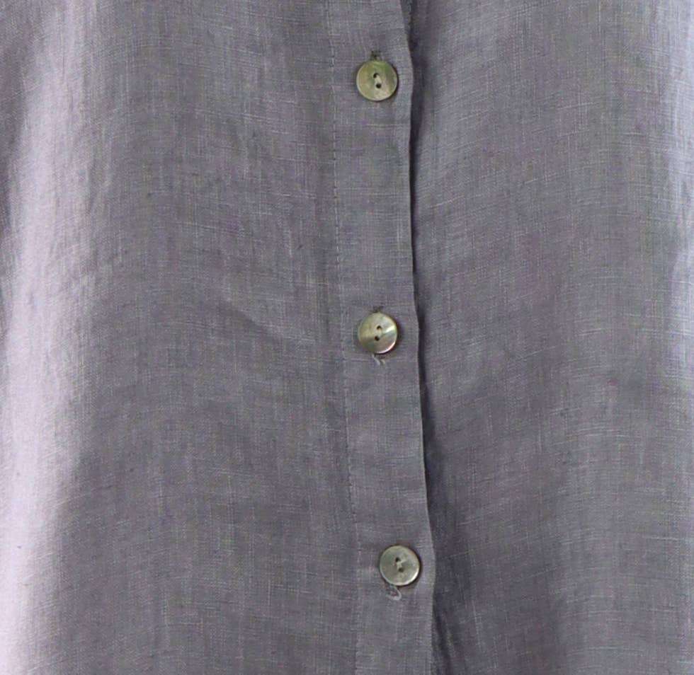 LINEN AND GAUZE - Vente Tunique – femme - 3348 - Blouse ample en lin Hi Low 9 couleurs12