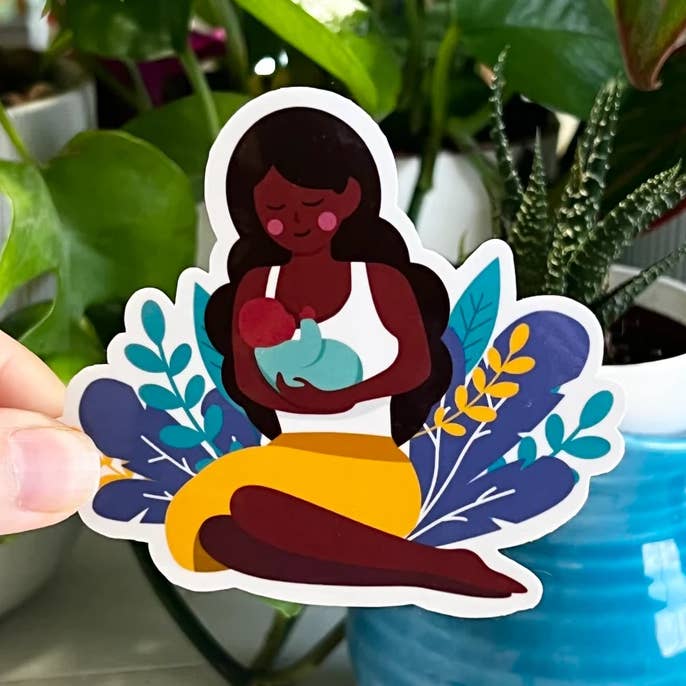 Mama Breastfeeding Sticker for wholesale by Scarlett Rose Galaxy