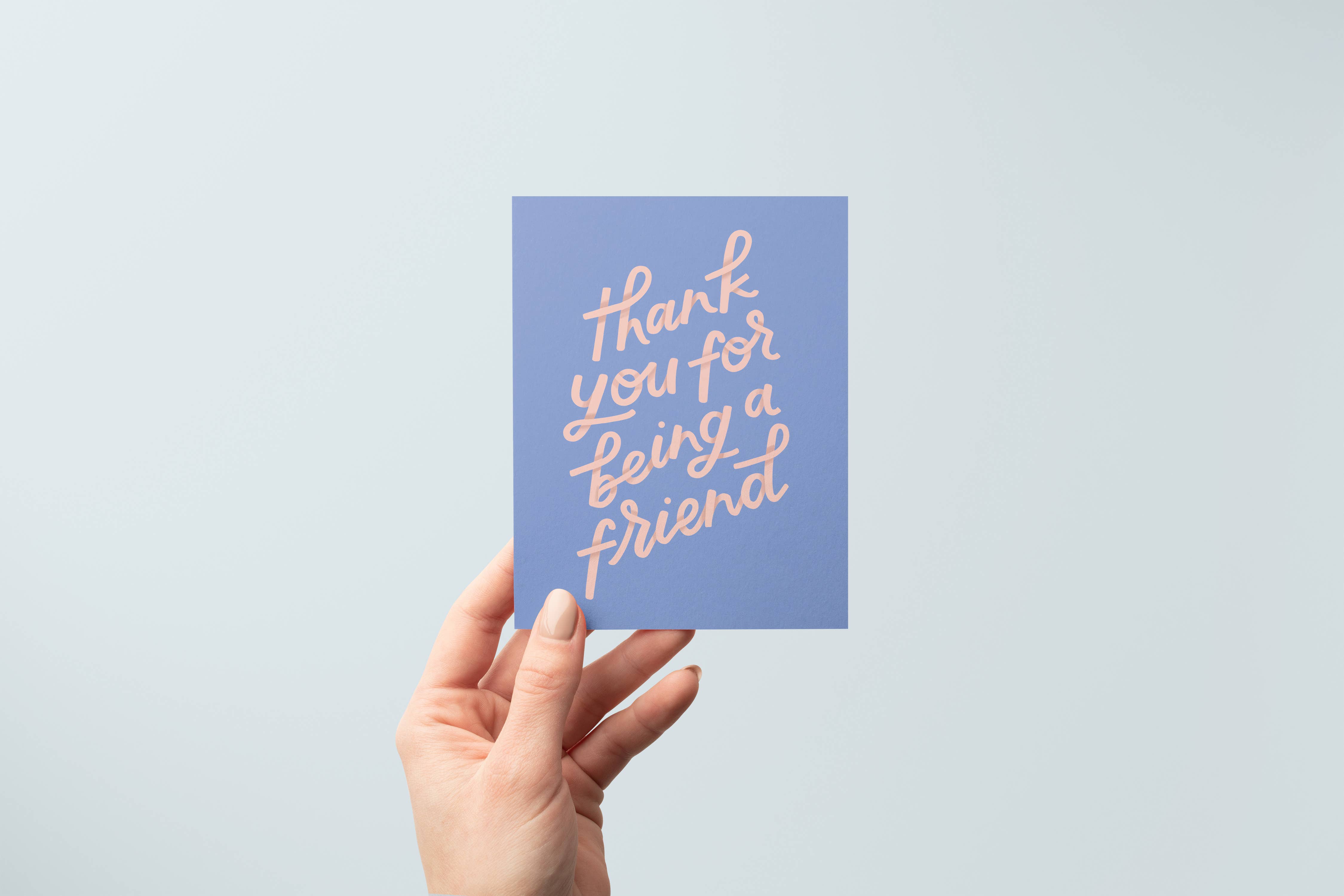 Just Follow Your Art - Wholesale Thank You Card - Being A Friend Card | Thank You Card, Millennial Pink1