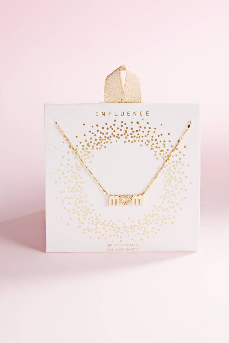 CRM Mamma Mässing Med 18K Guldpläterat Halsband för wholesale på Faire