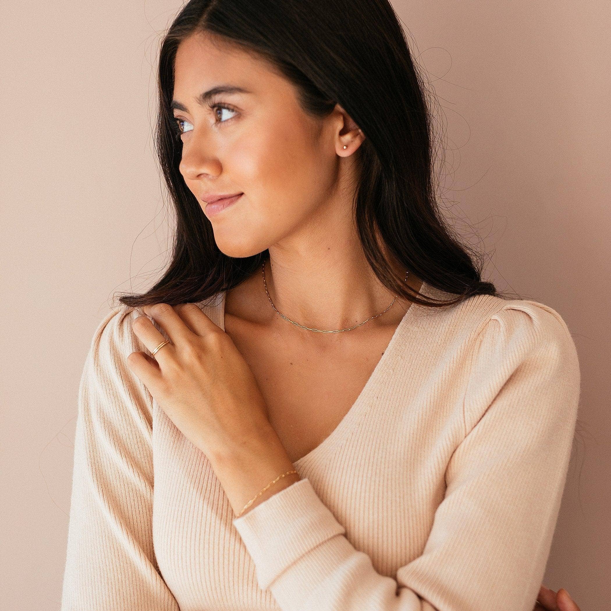 NOLIA Jewelry - Wholesale Link & Chain Necklace - Modern Paperclip Chain Necklace3