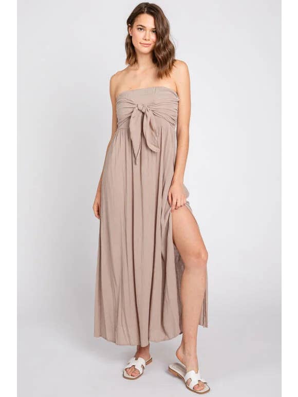 Final Touch - Wholesale Dress - Women's - Washed Smocked Tube Dress