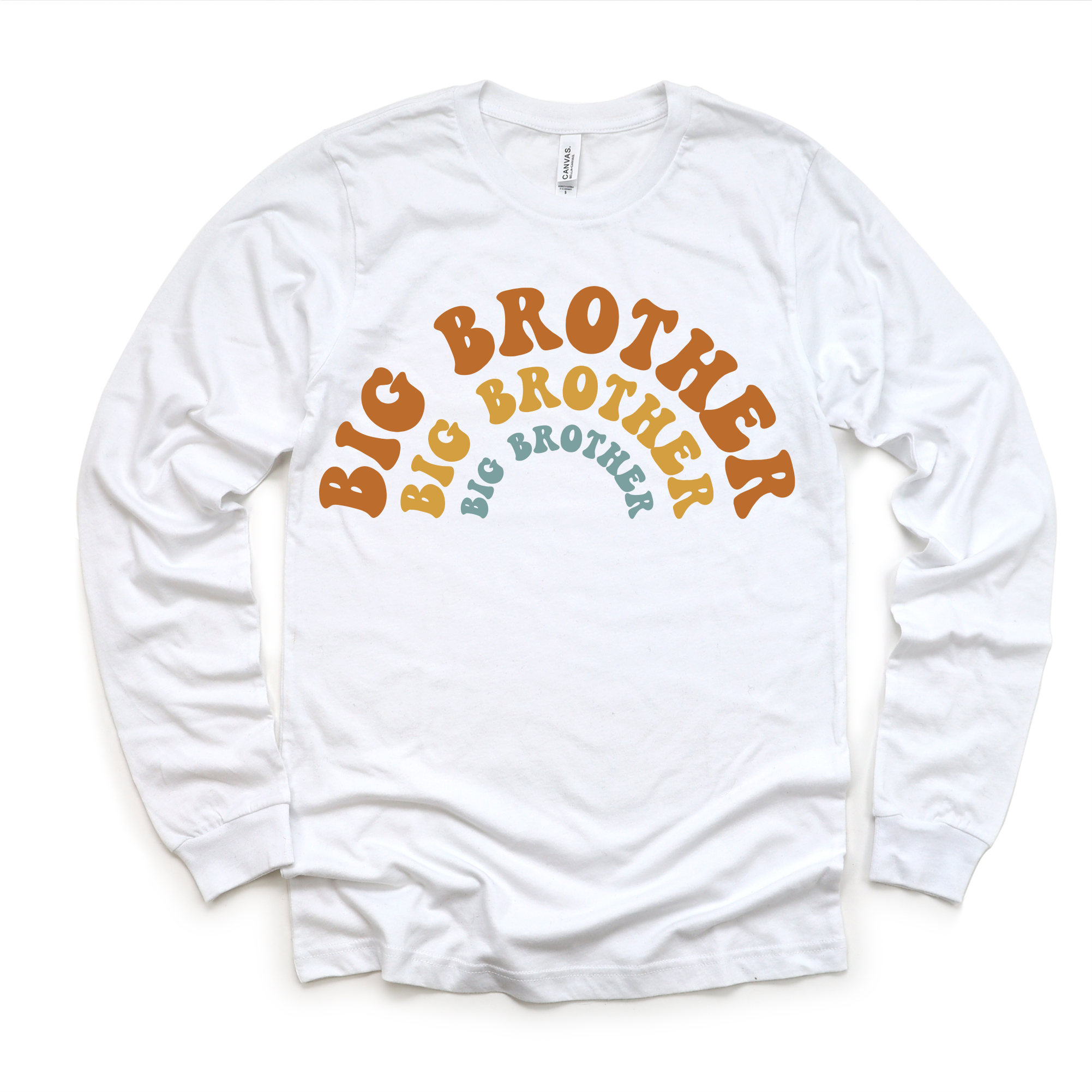 Madi Moosh – Großhandel T-Shirt mit Siebdruck – Kinder – Retro Big Brother Geschwister Familien-Shirt - Bruder T-Shirt0