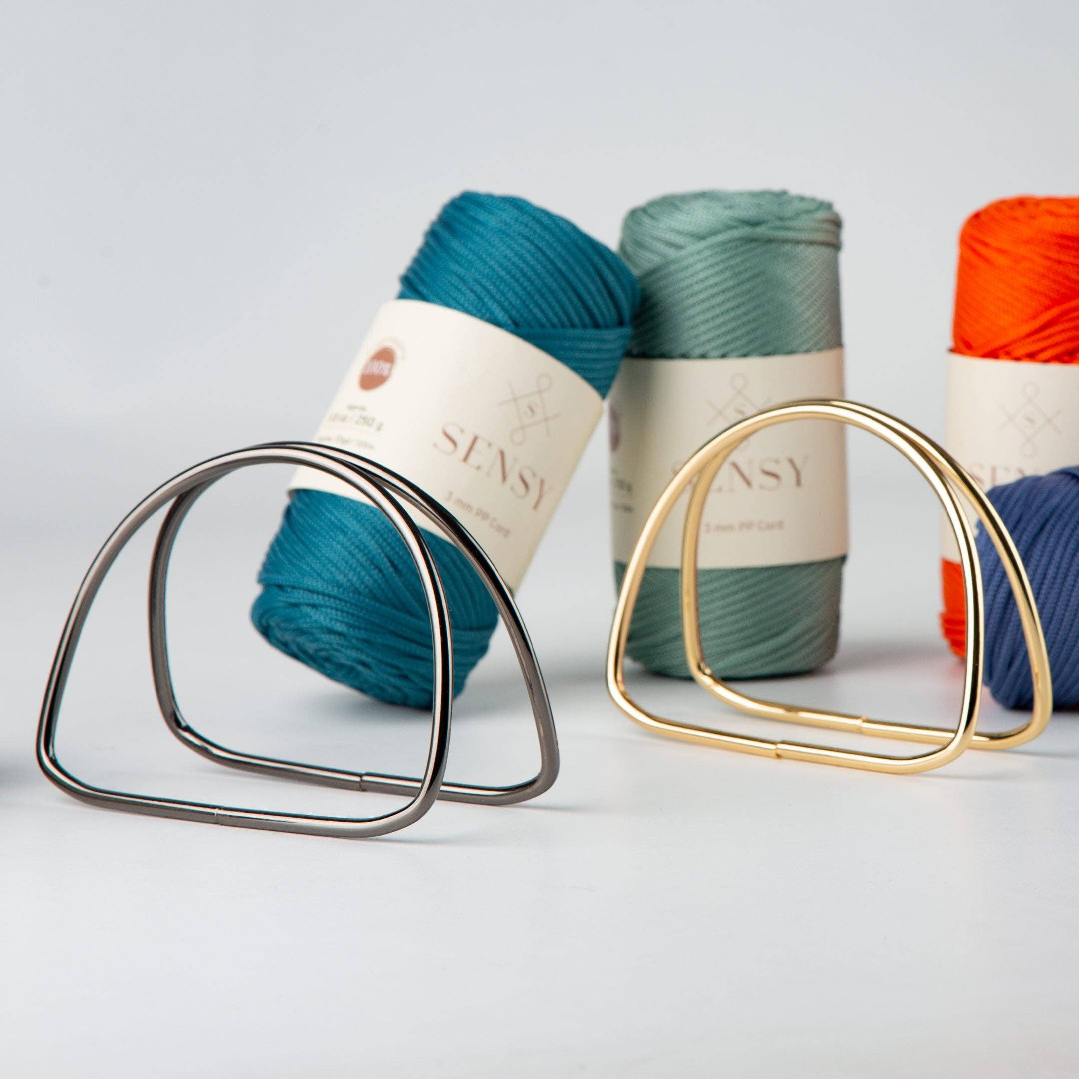 Sensy - Wholesale Knitting/Crochet Supplies - Metal Bag Handle - D Shape2