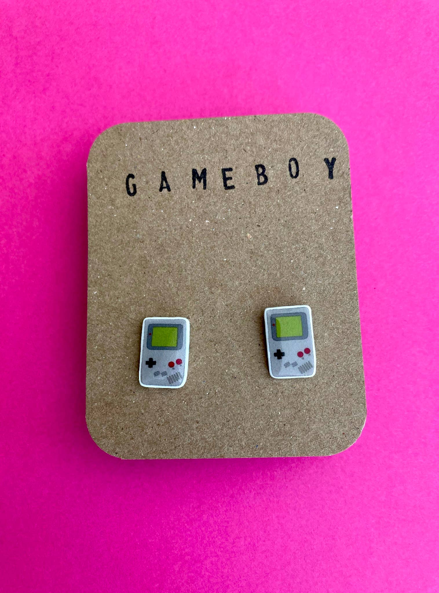 RatBeanKat - Wholesale Stud/Post Earrings - Little Retro game boy earrings