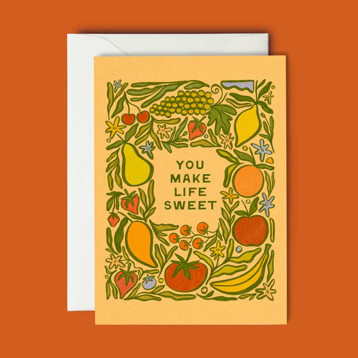 You Make Life Sweet- Greeting Card for wholesale by The SoulShine Co.