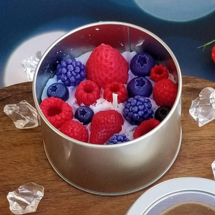 Vela de Sobremesa Cremosa Frutos Silvestres por atacado de Candle N Joy