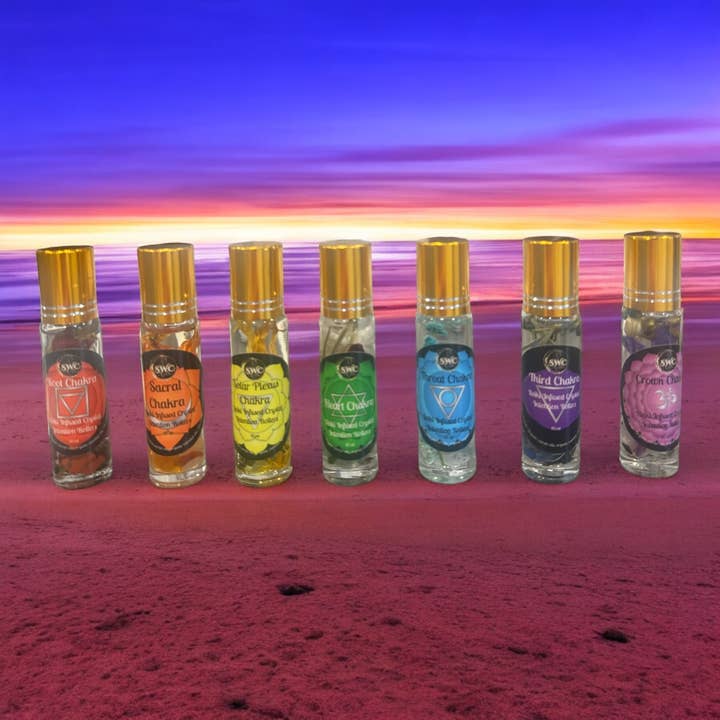 Chakra Aromatherapy Oil Rollers for wholesale by SWC Sisu Wellness Center