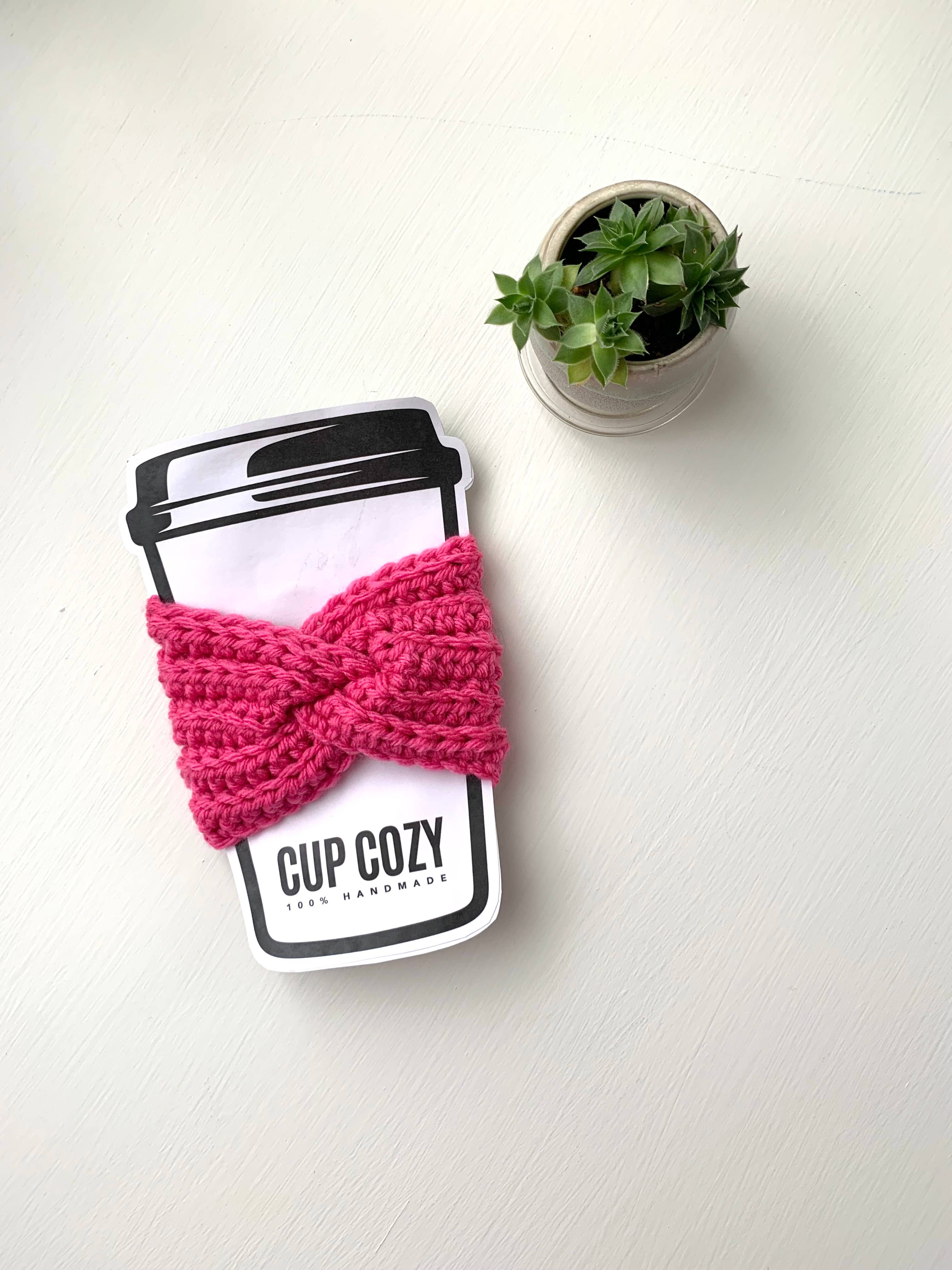 Crochet Happens - Wholesale Drink Huggers & Koozies - Twisted Coffee Cozies - Set of 5 - Made to Order9