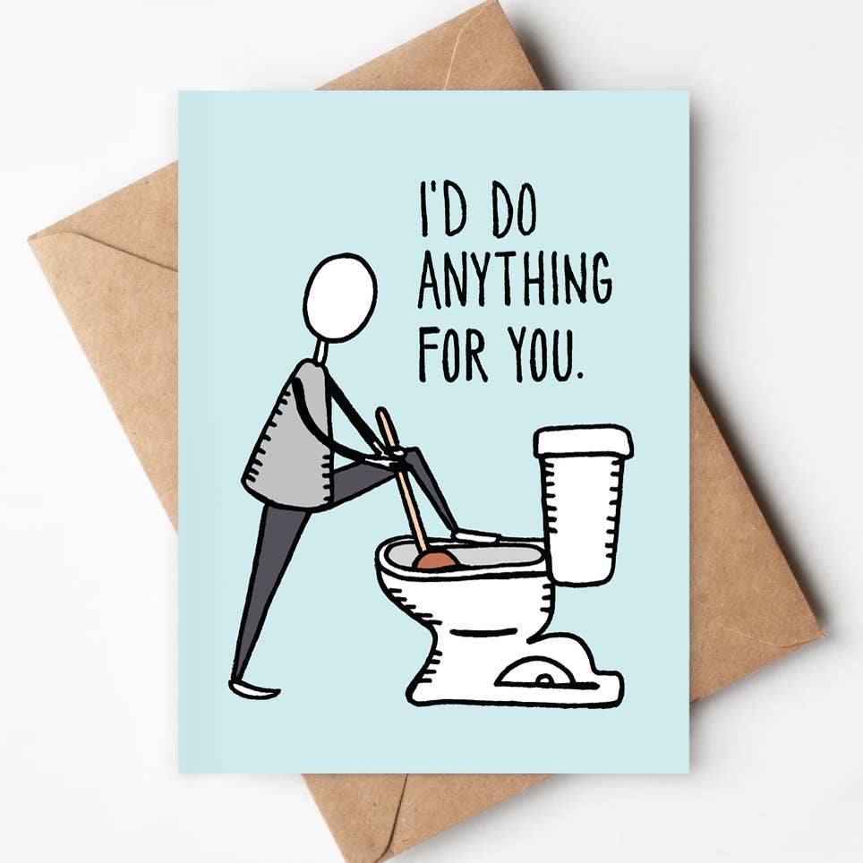 Jenna's Doodles – wholesale Love card – Anything For You Eco-friendly Card Funny Love Valentine0