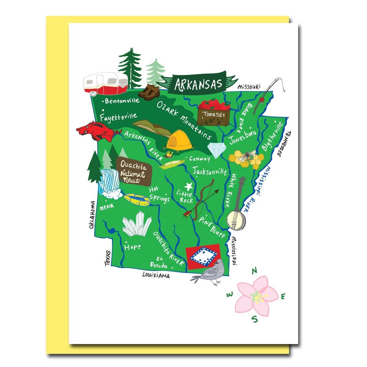 Allport Editions – wholesale Vardagliga hälsningskort – Hej USA Card Series - ALLA 50 STATER HÄR!5