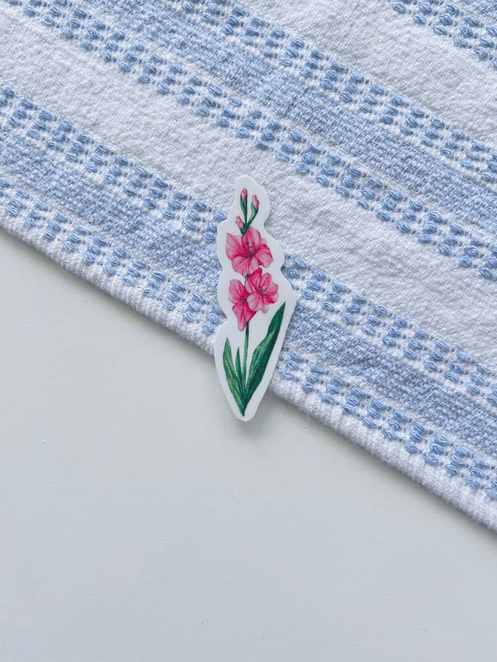 Gladiolus Sticker for wholesale by Emilia Rose Artwork LLC
