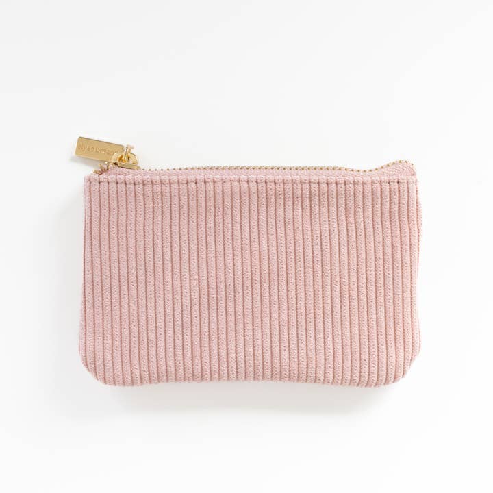 Elyse Breanne Design - Wholesale Coin Purse - Women's - Rose Corduroy Coin Pouch