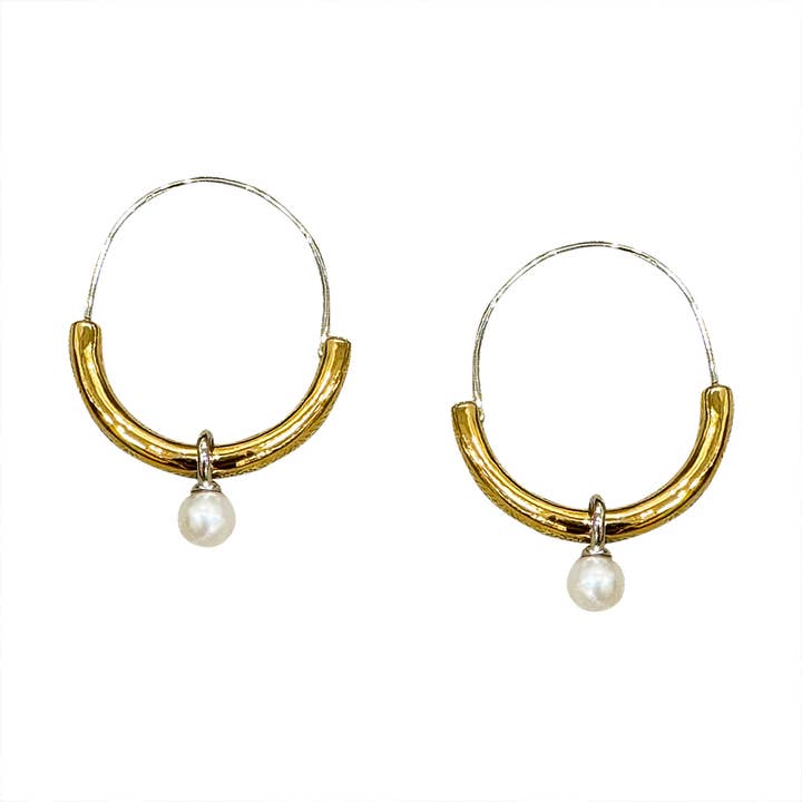 358-01-G | ORECCHINI A CERCHIO IN METALLO STUDIO 54 MIX per la vendita all'ingrosso da parte di Girl With A Pearl