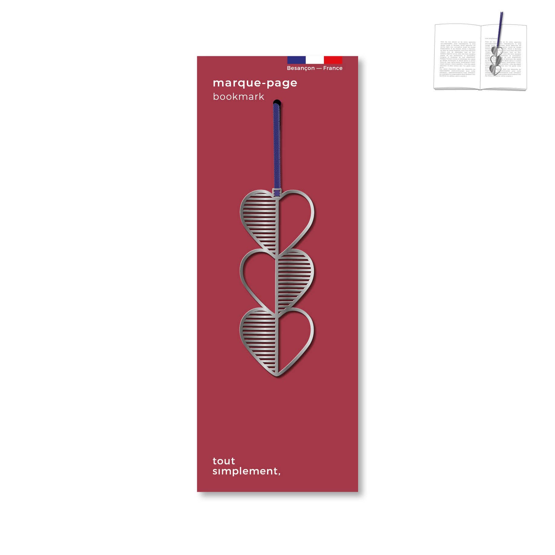 tout simplement – Marcador por atacado – Marcador de coração0