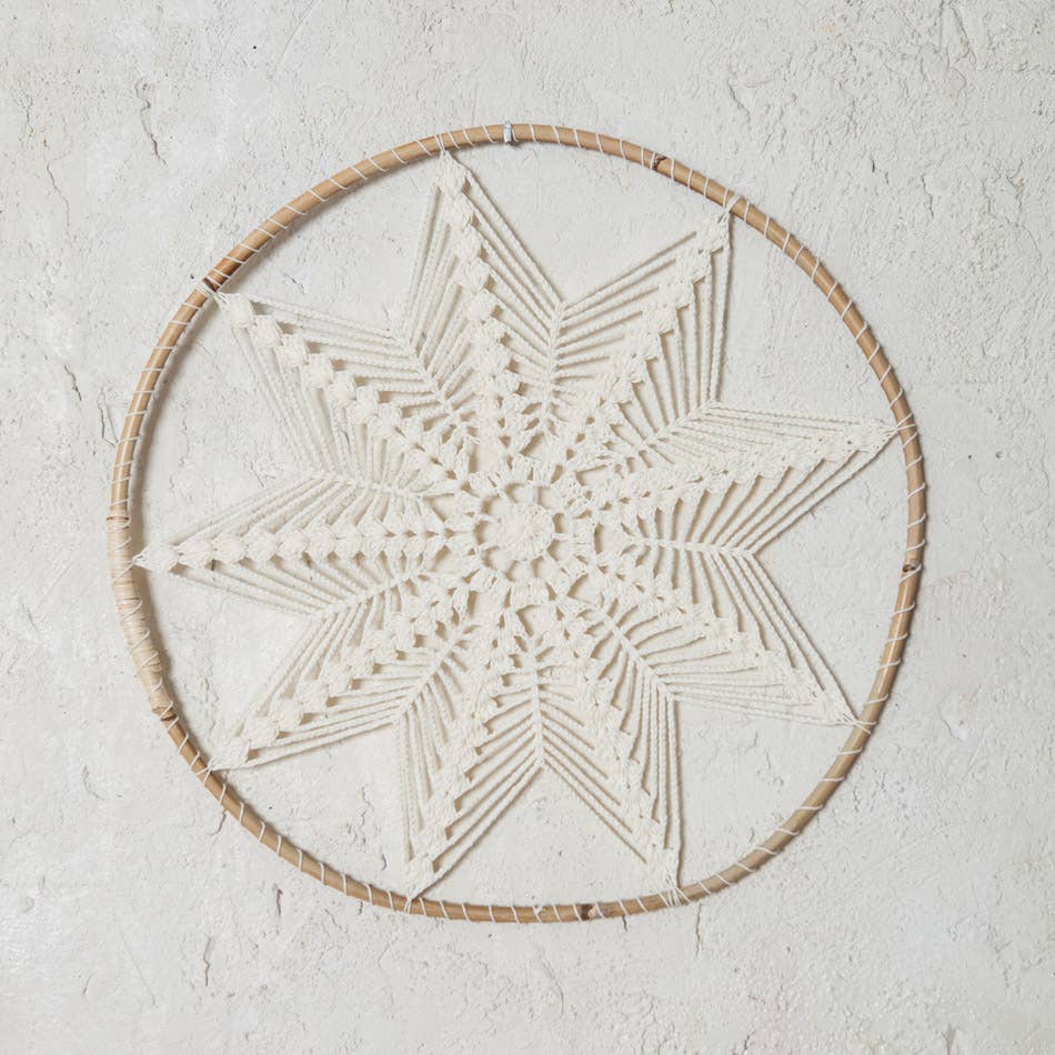 Mahe Homeware - Wholesale Wall Accent - Macrame Round Wall Decor2