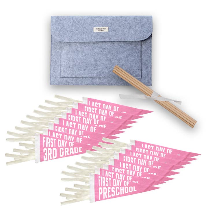 The Letterman Co – Bandeira por atacado – Primeiro dia Galhardete escolar no último dia - ROSA8