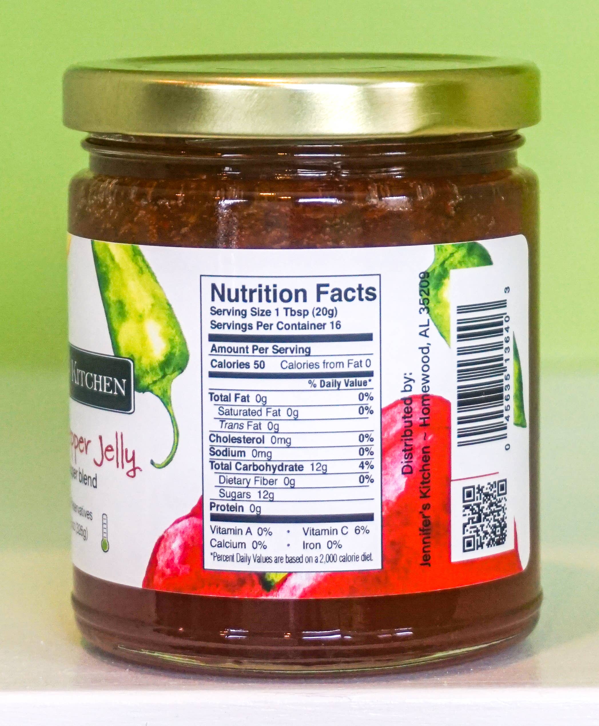 Jennifer's Kitchen - Wholesale Jam/Jelly - Confetti Pepper Jelly - 11 oz - CASE of 126