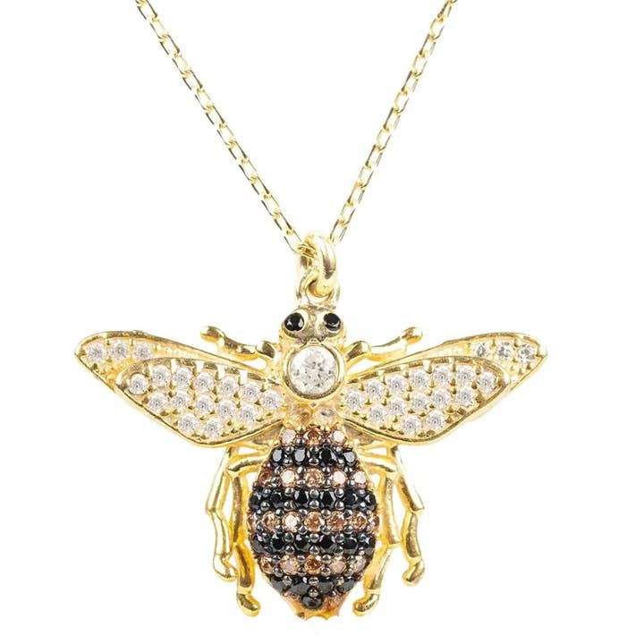 Honey Bee Pendant Necklace Gold and other Purchase wholesale busy bees honey. Free returns & net 60 terms on Faire trending on Faire.